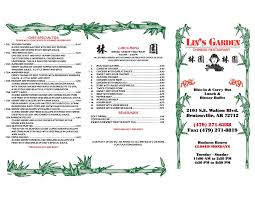 lin s garden menu and reviews nwa food