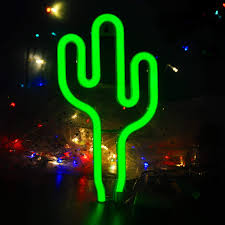 Cactus Neon Sign Led Neon Light Signs Art Decorative Lights