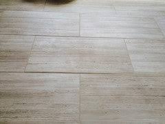 uneven floor tiles in a remodel job