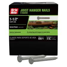 grip rite 1 1 2 hot dipped galvanized joist hanger nails 5 lbs