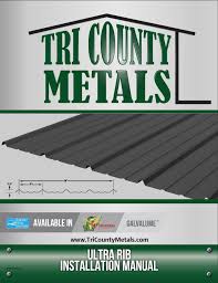 tri county metals installation manuals