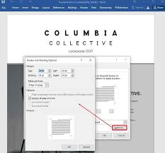 how to add page border in word