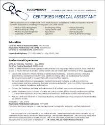 Resume Examples For Medical Assistant  Sample Medical Assistant     Medical Assistant Resume Templates   Resume Format Download Pdf