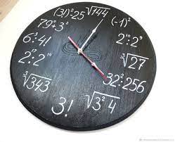 Подарок учителю математики своими руками - Настенные часы Математика подарок  учителю математики из дерева купить redka.com.ua