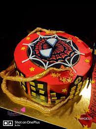Iron Spider Birthday Cake gambar png