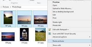 how to bulk resize images in windows 10