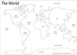 Empty Map Of Maps Physical Outline Blank World X Europe