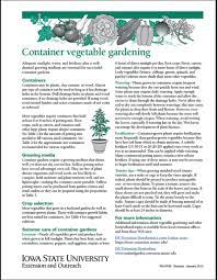 Container Vegetable Gardening