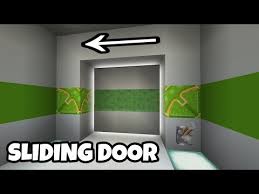 How To Make A Sliding Door In Minecraft