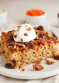 Carrot Cake Baked Oatmeal Recipe gambar png