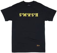 Ssur S M A S H Mens Regular Fit T Shirt Black S 2xl Streetwear Fashion Style Top