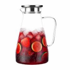 Glass Pitcher With Lid 1800ml Capacity