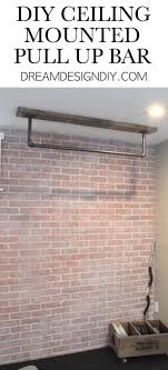 Diy Ceiling Mounted Pull Up Bar Great