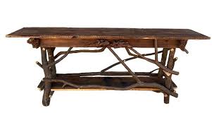 Rustic Console Sofa Table With Branches