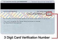 card verification code