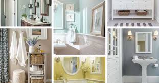 The floating vanity, white half wall and white tile shower add light elements to balance the room. 10 Best Paint Colors For Small Bathroom With No Windows Decor Home Ideas
