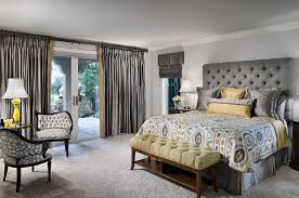 gray and yellow bedrooms