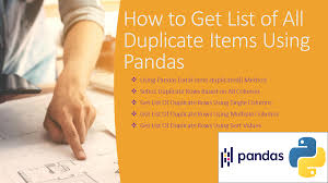 pandas get list of all duplicate rows