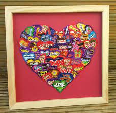 Great favor for weddings, engagement party, bridal shower and any other occasions. Framed Artwork Made Using Recycled Sweet And Chocolate Wrappers Handmade By Mylittlesweethearts Plastic Crafts Christmas Crafts Sweet Wrappers