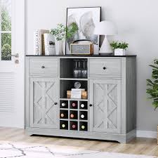 wine bar buffet cabinet with storage