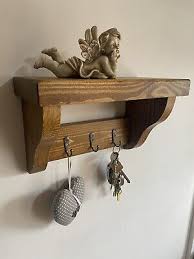 Key Rack Shelf Floating Rustic Handmade