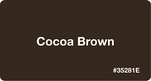 Cocoa Brown Color Hex Code 35281e