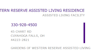 1891944286 Npi Number Gardens Of Western Reserve Assisted