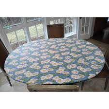 Shop cool personalized flannel backed vinyl tablecloth with unbelievable discounts. Deluxe Elastic Edged Flannel Backed Vinyl Fitted Table Cover Daisy Oblong Oval Fits Tables Up To 48 X 68 Covers For The Home
