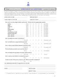 Employee Performance Evaluation Form Doc Rome Fontanacountryinn Com