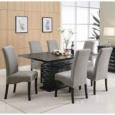 Choose the dining room table design that defines your family's style and character. Stanton Dining Room Set With Gray Chairs Coaster Furniture Furniturepick