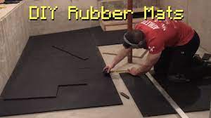 install rubber gym flooring matting