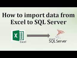 import excel data to sql