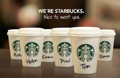 Why Starbucks writes your name on a cup?