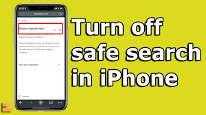 turn off safe search for google on