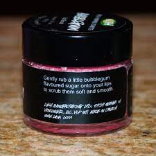 review lush bubblegum lip scrub