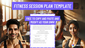 fitness session plan template free