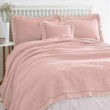 lace edge blush bedspread bed spreads