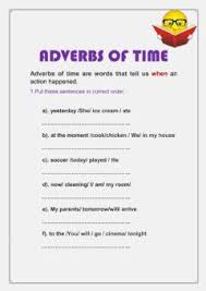 Contrast, purpose, cause, effect, comparison, time, place, manner, and condition. Adverbs Worksheets And Online Exercises