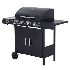 outsunny 4 1 gas bbq grill with wheels