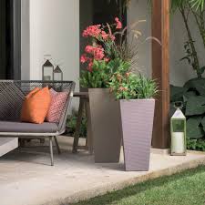 bowery square tapered planter