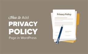 how to add a privacy policy in wordpress