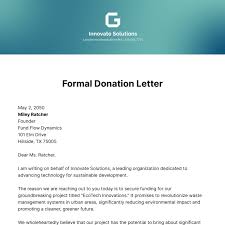 free donation letter templates