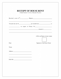 Template Receipt Template Printable House Rental Invoice
