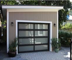 Ultra Modern White Aluminum Garage Door