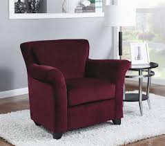 Perfect for living rooms or any space requiring extra seating, accent chairs can be used to vary the weight and feel of any room. Burgundy Chenille Accent Chair By Coaster 900304
