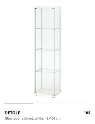glass cabinet ikea detolf furniture