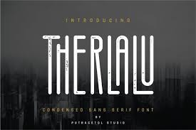 This font would pair well with a minimal sans serif font to create powerful engaging designs. Therlalu Condensed Sans Serif Font 131024 Display Font Bundles
