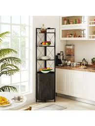 Tall Bookcase Plant Stand Storage Rack