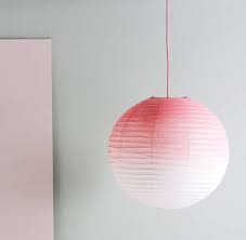 Diy Ombre Pink Paper Lamp Shade