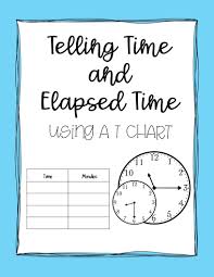 Elapsed Time T Chart Elapsed Time Word Problems 3rd